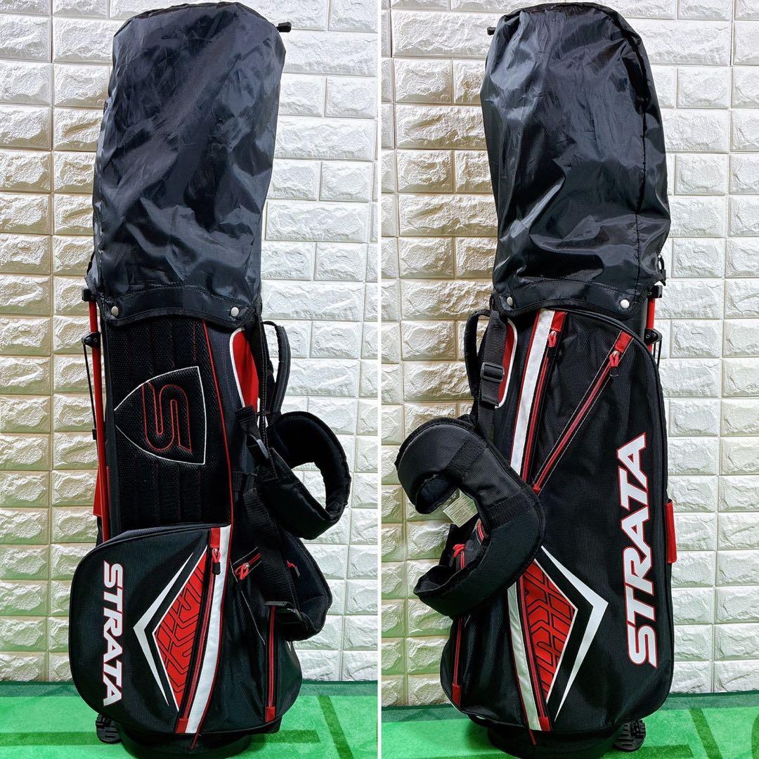 【左利き用・初心者OK】STRATA メンズゴルフクラブセット 10本