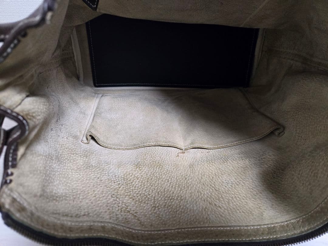 Cisei ダークブラウン レザー 2wayショルダーバッグ