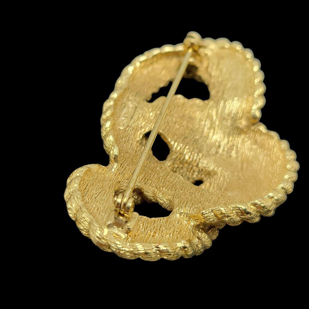 Christian Dior ブローチ ロープ ノット ゴールド