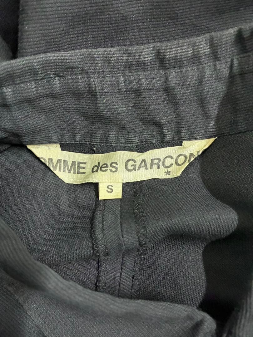 コムデギャルソン　変形デザイン長袖シャツトップス　黒　ブラック