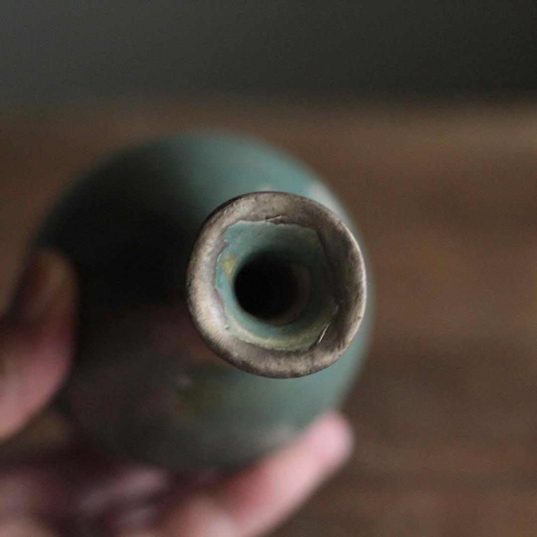 緑釉 徳利 唐津 壺屋 龍門司 酒器 古美術 古道具 アンティーク