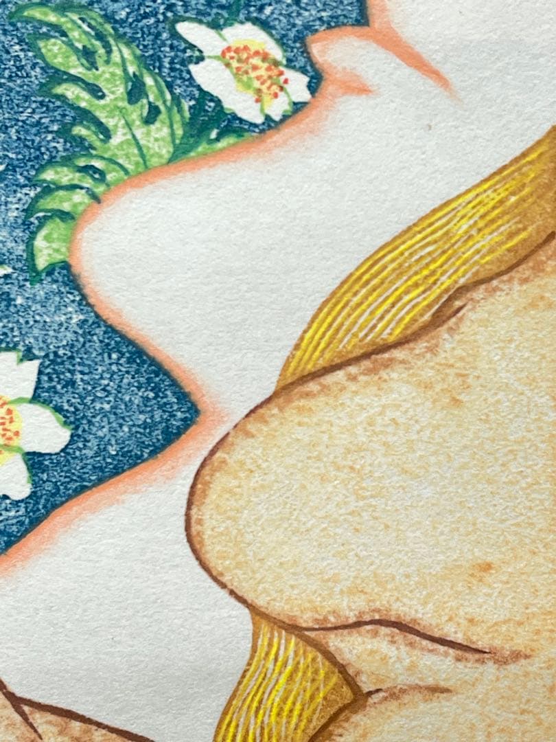 木版画『二輪草』 ニリンソウ