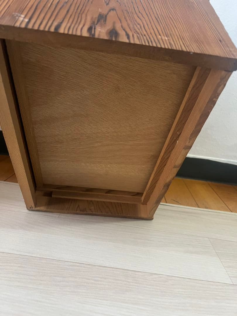 アンティーク　焼杉仕上げの和風ミニ箪笥