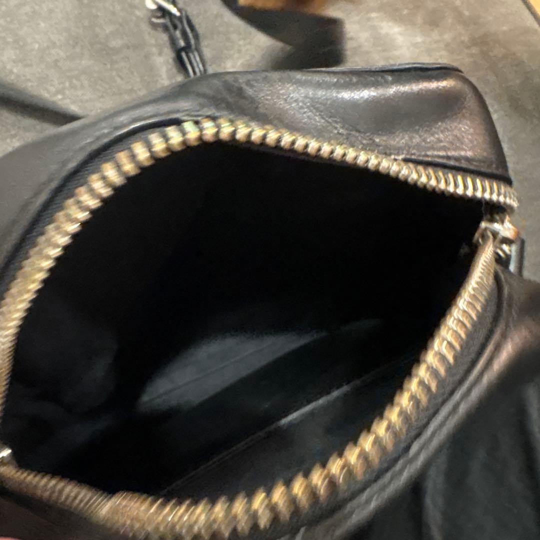 KENZO ショルダーバッグ ブラック レザー 保存袋付き