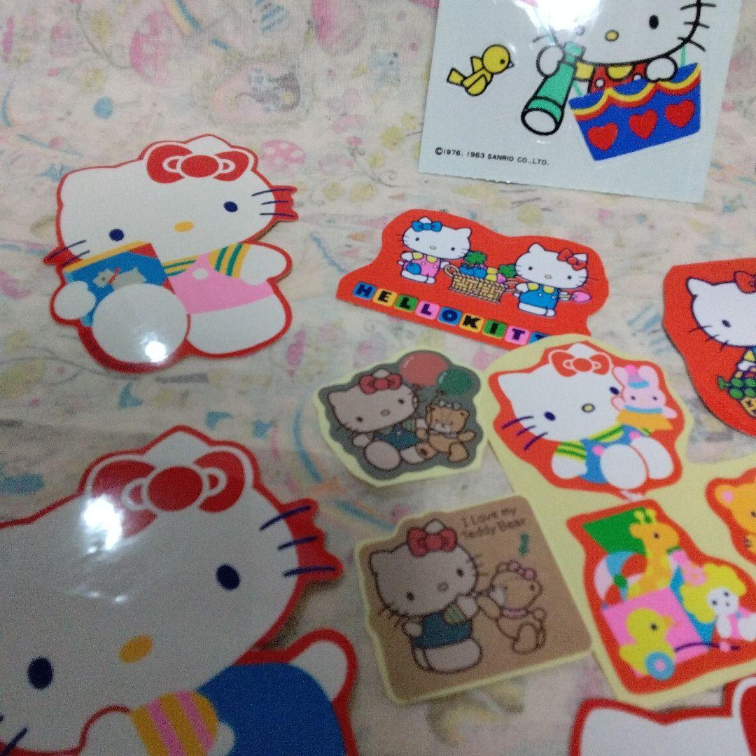 未使用　昭和レトロ　ハローキティ　ダイカットシール