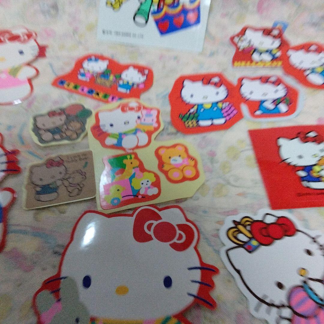 未使用　昭和レトロ　ハローキティ　ダイカットシール