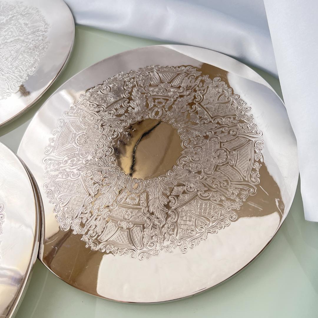 【英国】 プレースマット 23cm / コースター 10cm　各8枚