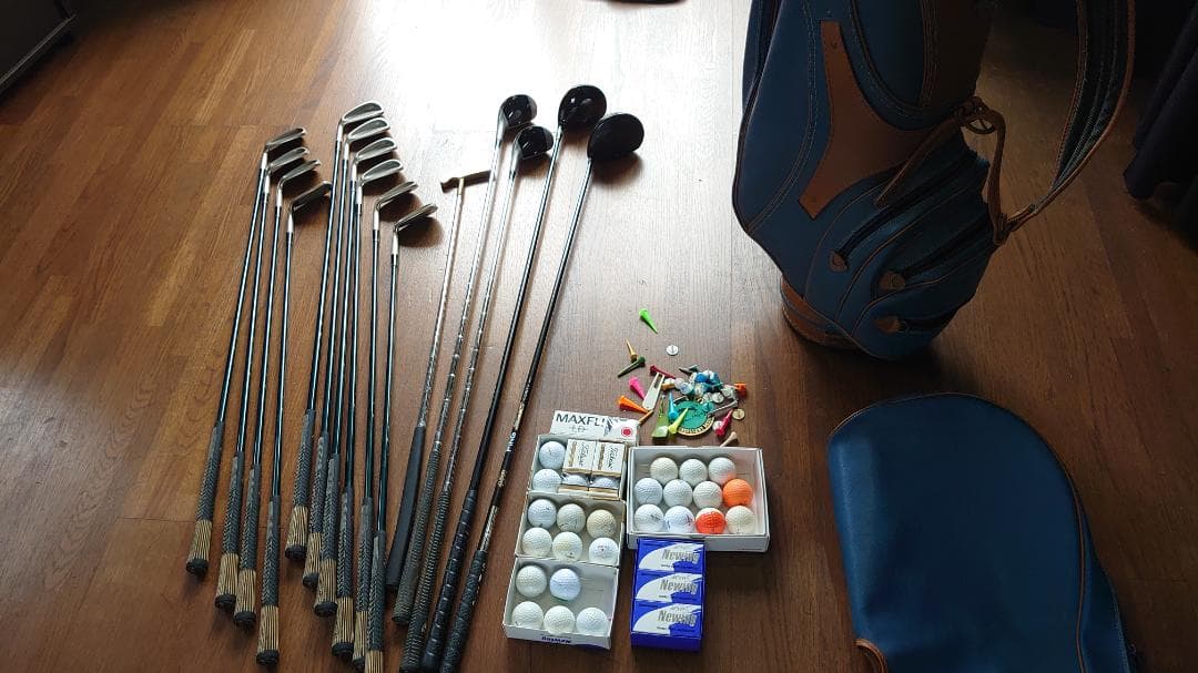 希少　左レフティ　ゴルフクラブ フルセット男性用　ゴルフセット1式+キャデバッグ