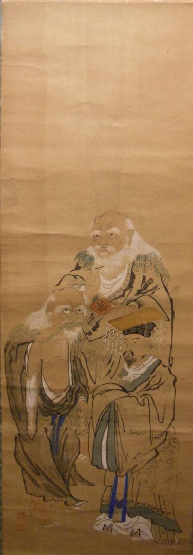 掛け軸 三神農 紙本 希少 軸装 茶道具 掛軸 美品 です。