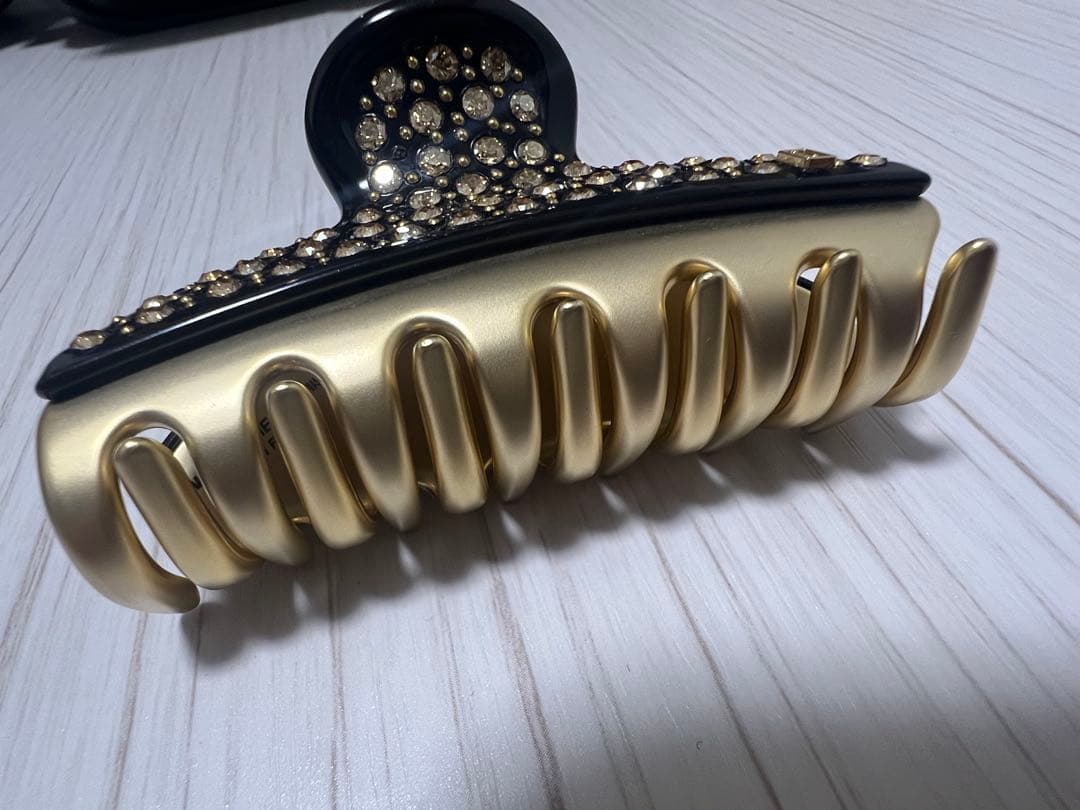 9/8限定値下 アレクサンドルドゥパリ　M クリップ　正規品　ブラック ゴールド