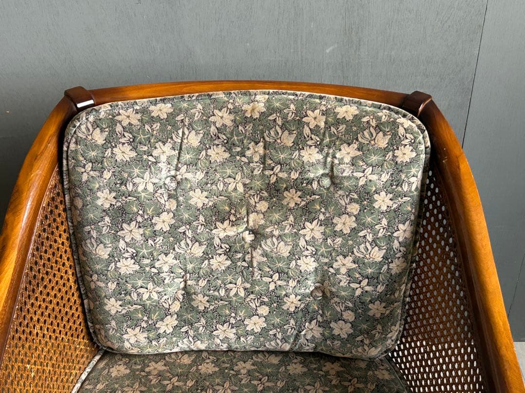 ②karimoku カリモク　1Pソファ　ソファ　コロニアル　洋風　ラタン　nn