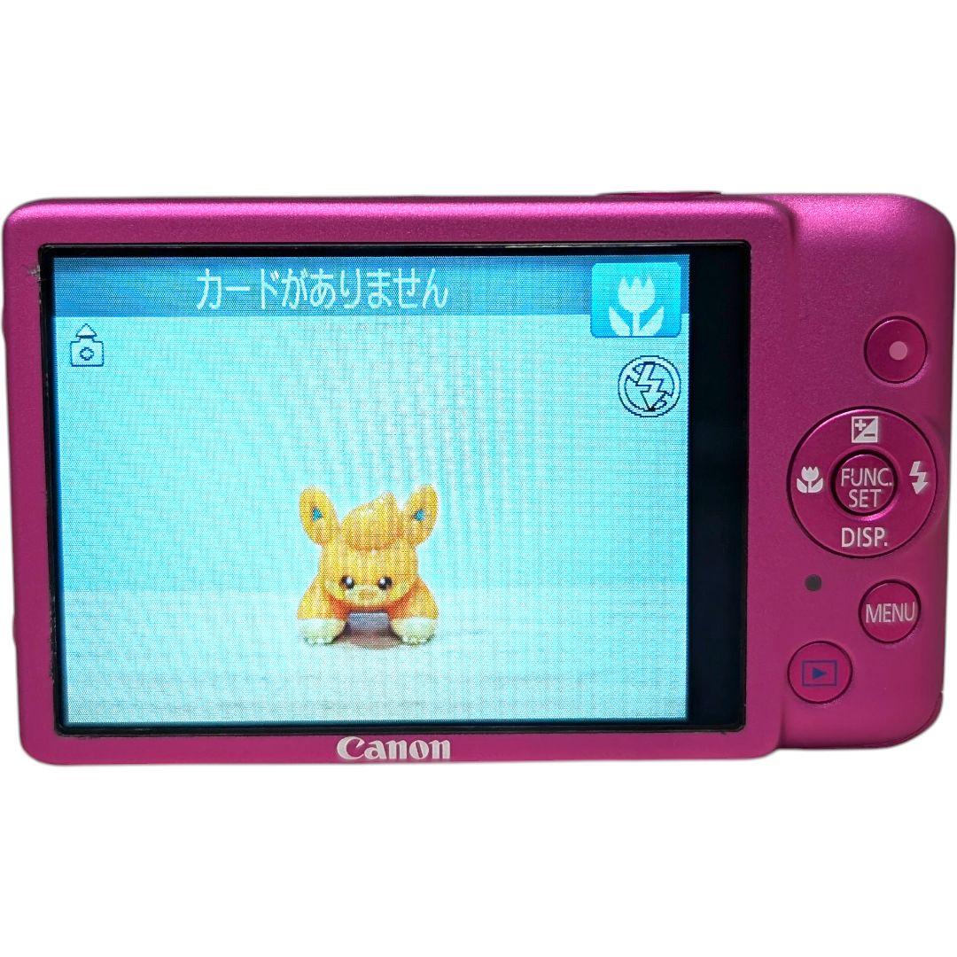 美品 動作確認済 防水ケース付 CANON IXY 210F デジカメ ピンク