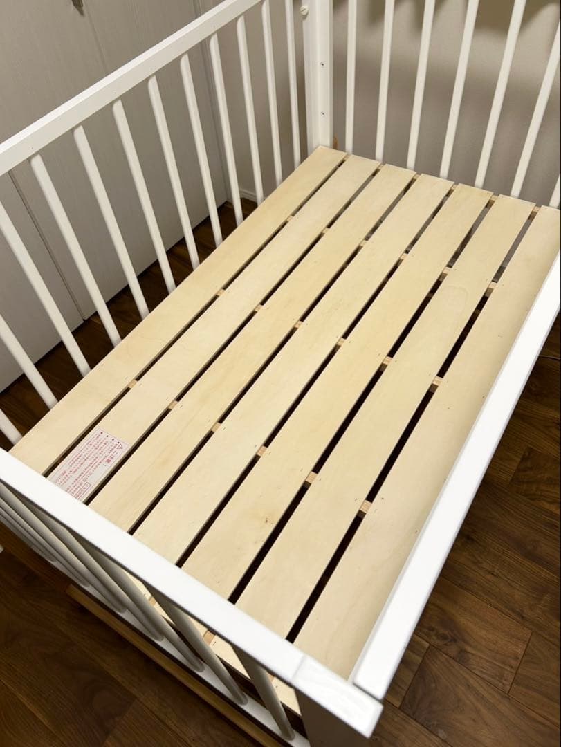 【引き渡し】yamatoya kihonベビーベッド　ホワイト