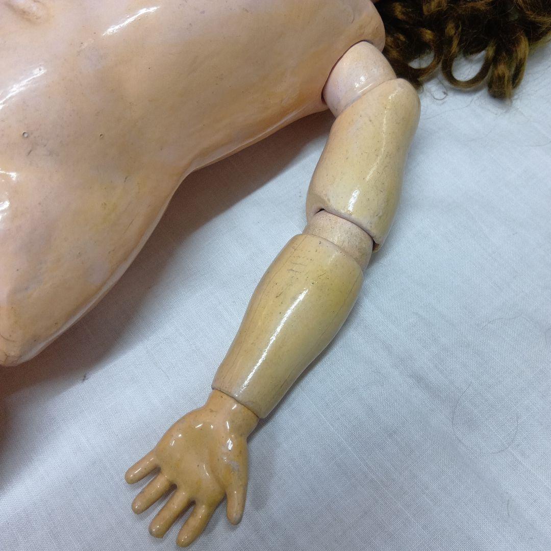 ♥色白で可愛いお顔のアンティーク　ビスクドール　ハンドベルグ　DEP （難有り）