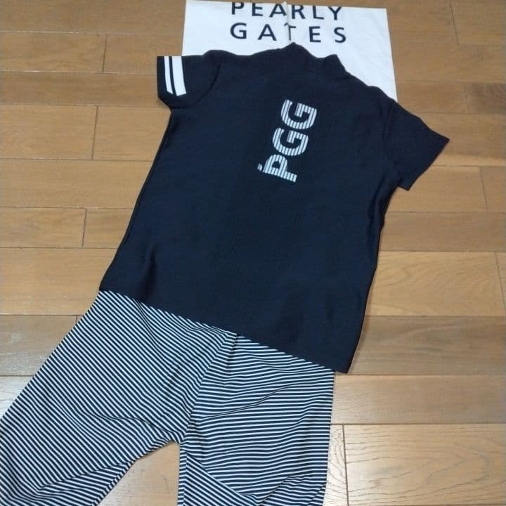 ⭐美品⭐お買い得２点⭐PGG⭐ストレッチパンツ&半袖モック⭐M⭐