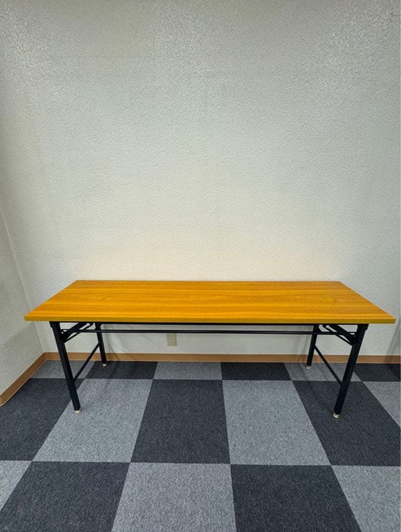 【DH様】会議テーブル折りたたみ 棚付き6台