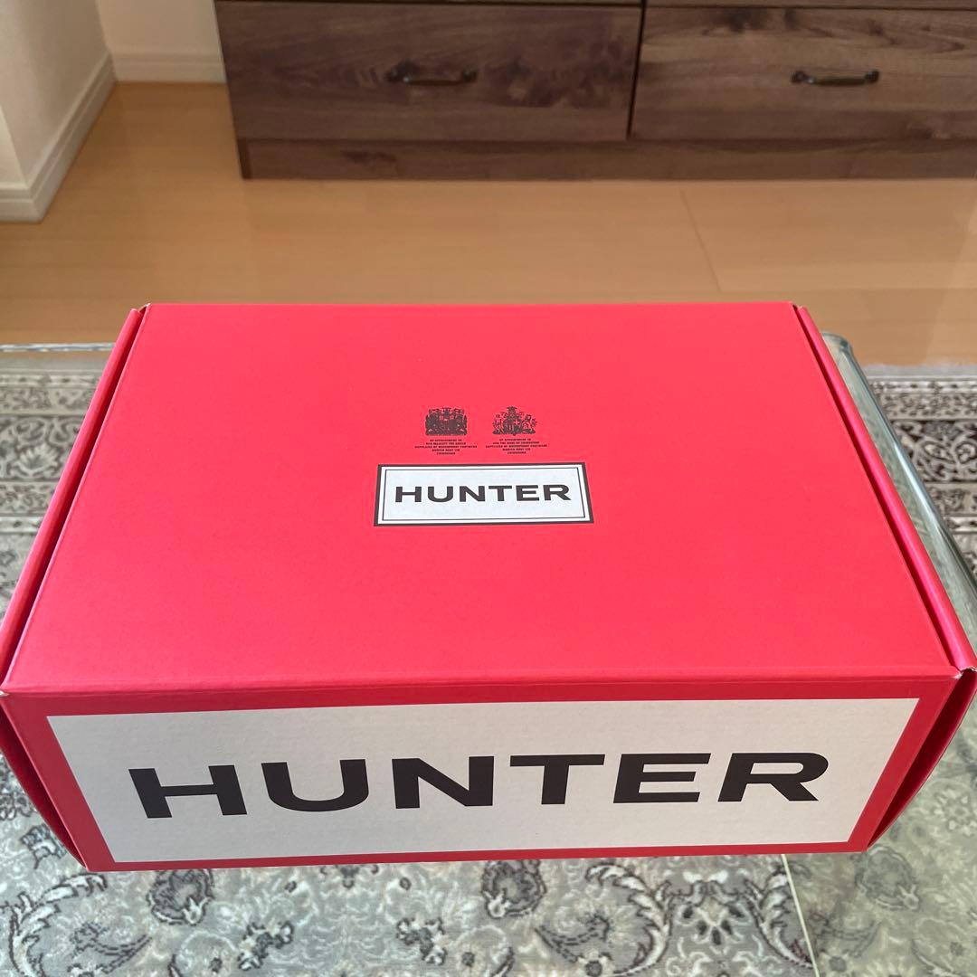 HUNTER リボンローファー　レインシューズ