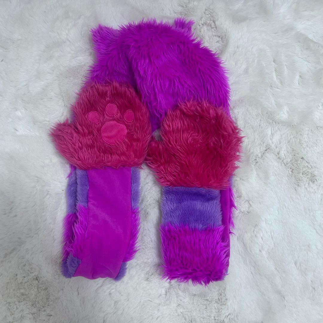 チェシャ猫 マフラー キャップ ディズニー