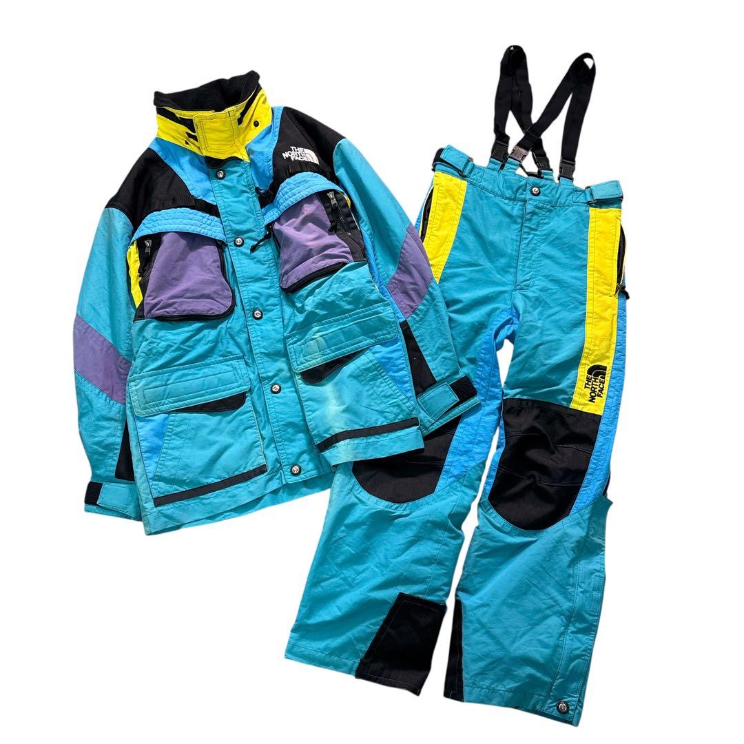 7AS1【THE NORTH FACE】90's スキーウェア上下古着used