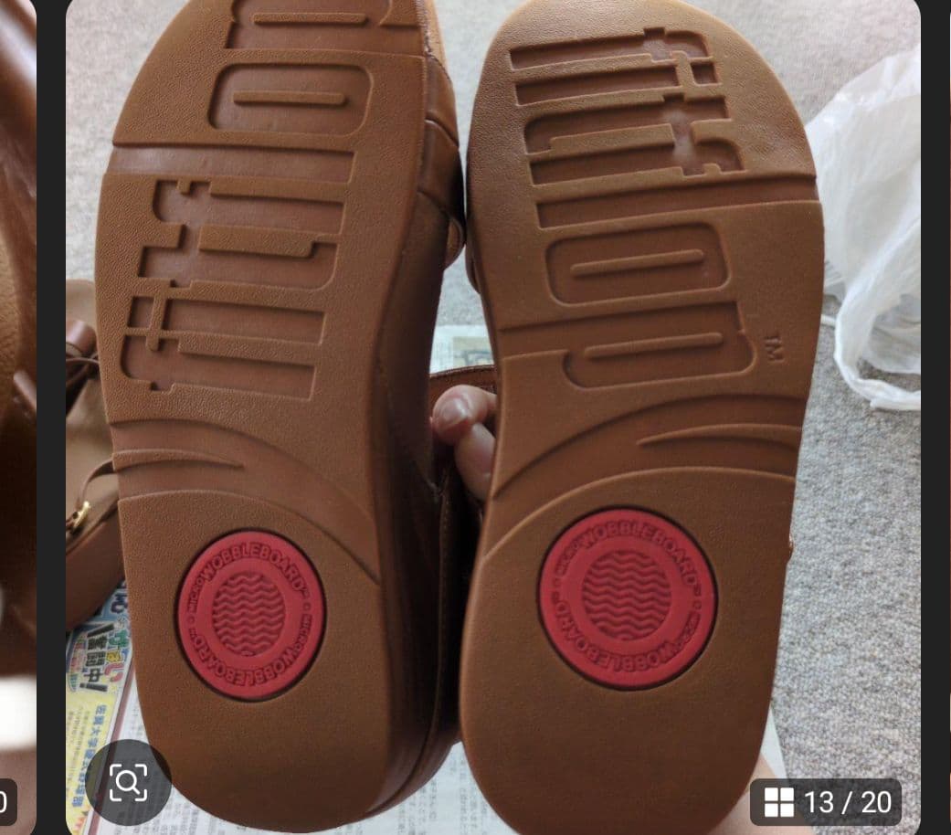 ちゅらん　フィットフロップ3点（試着のみ＋中古）　バックストラップ　us7