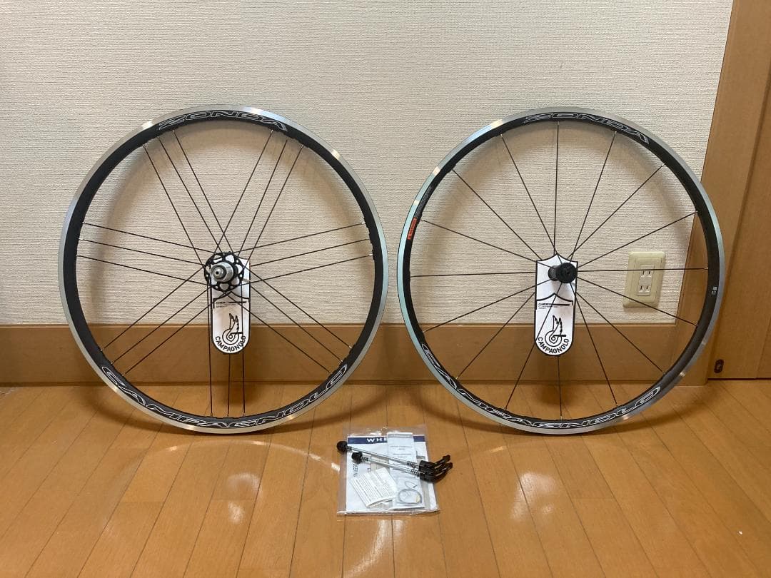 【美品】カンパニョーロ　ゾンダ　C17 リムブレーキ 622x17C　シマノ