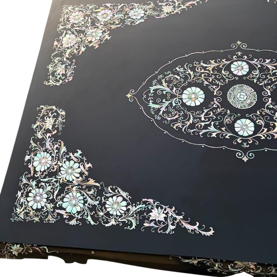 美品 最高級 螺鈿細工 座卓 座敷机 ローテーブル リビングテーブル 中国 韓国