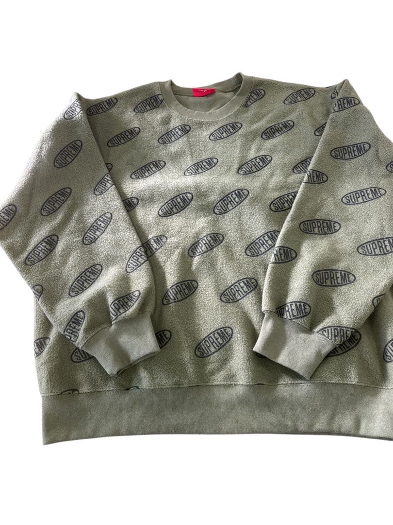 SUPREME クルーネック リバーシブル　サイズL
