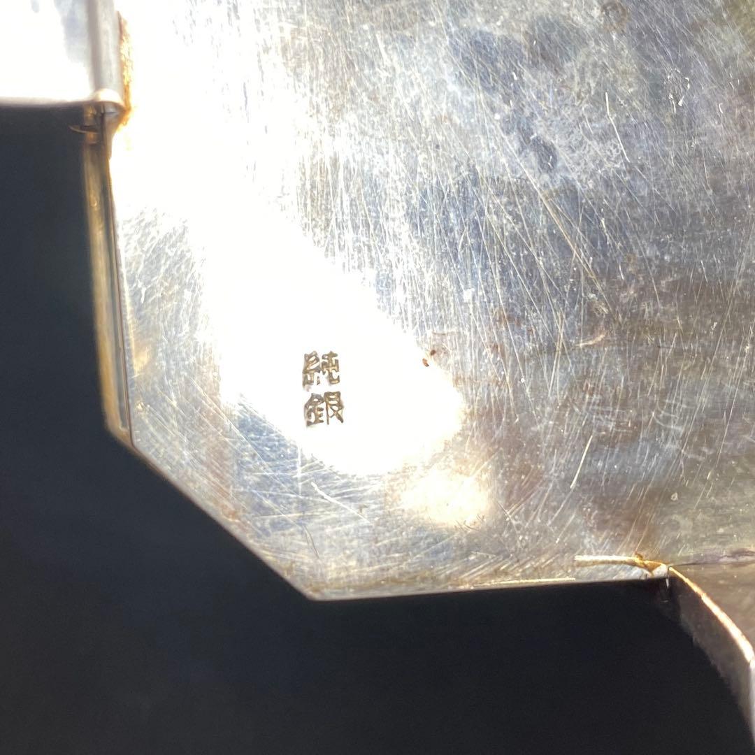 純銀　四足　彫金　ボンボニエール　102g 東さ8-0208☆2F