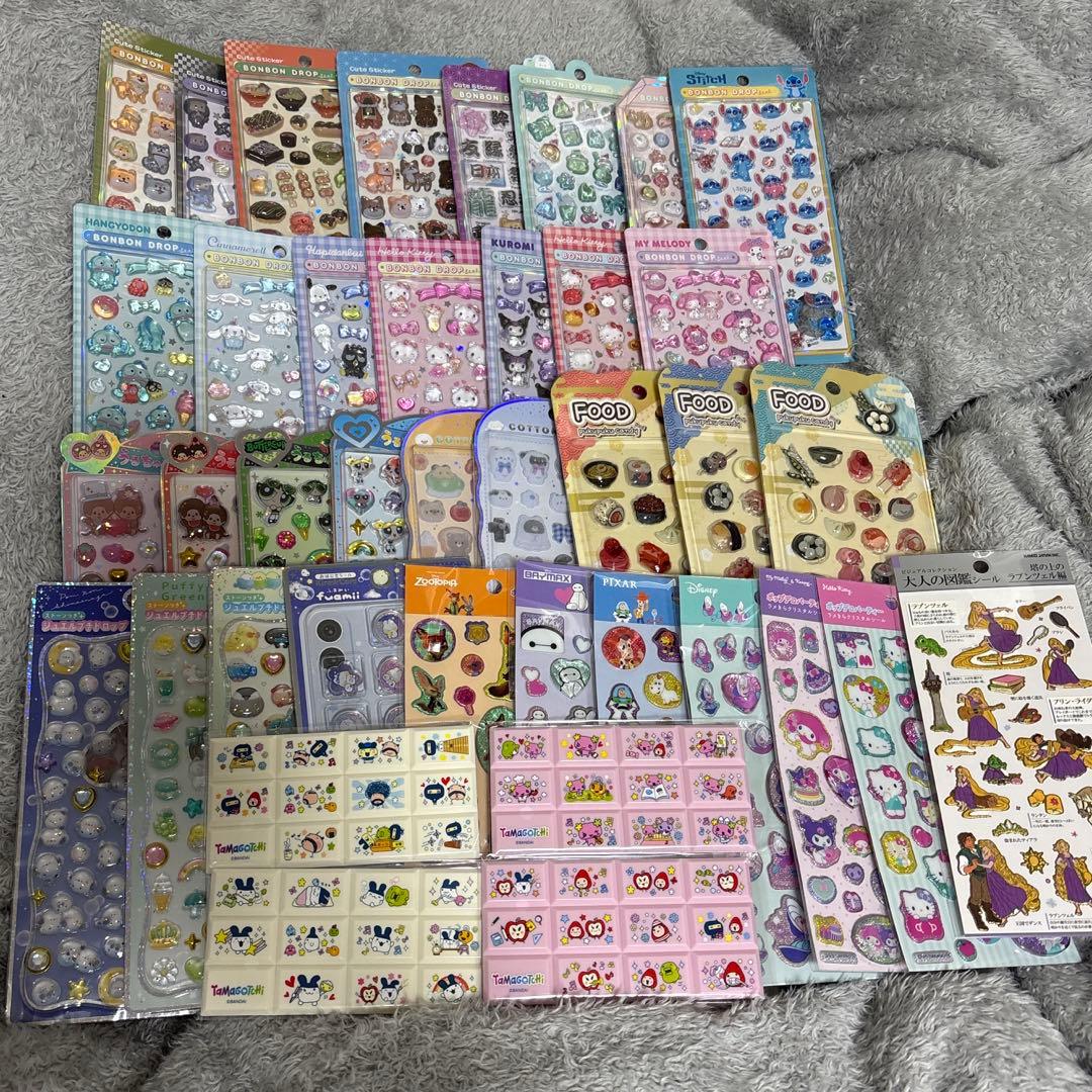 ボンボンドロップシール　うるちゅるシール　ポップデコパーティー　コットンパフィー