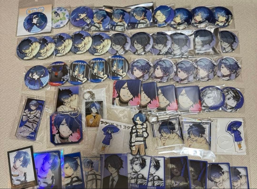 MILGRAM ハルカ 缶バッジ アクリルキーホルダー ブロマイド