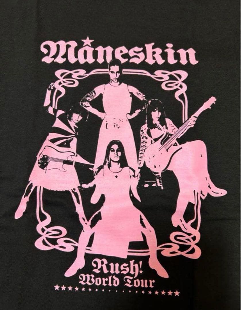 【新品】Måneskin rush! 公式ワールドツアーTシャツ XL
