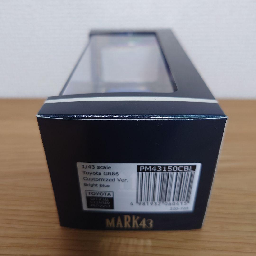 MARK43　1/43 トヨタ GR86 2021 ブライトブルー