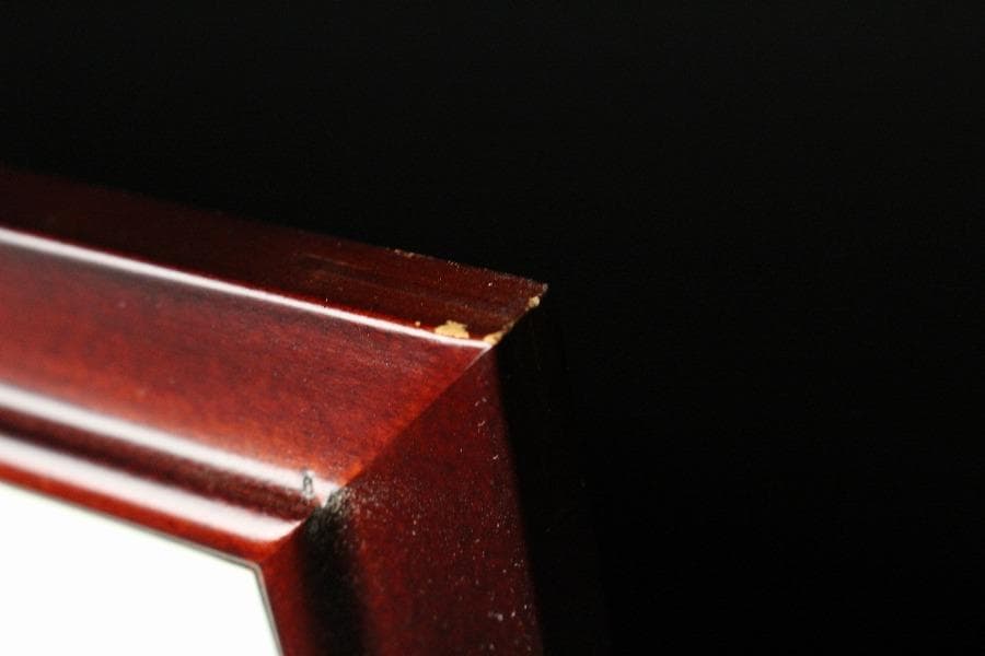 古裂 太子間道 赤地広東綿 額装 西陣 呉服屋蔵(K-LC930)