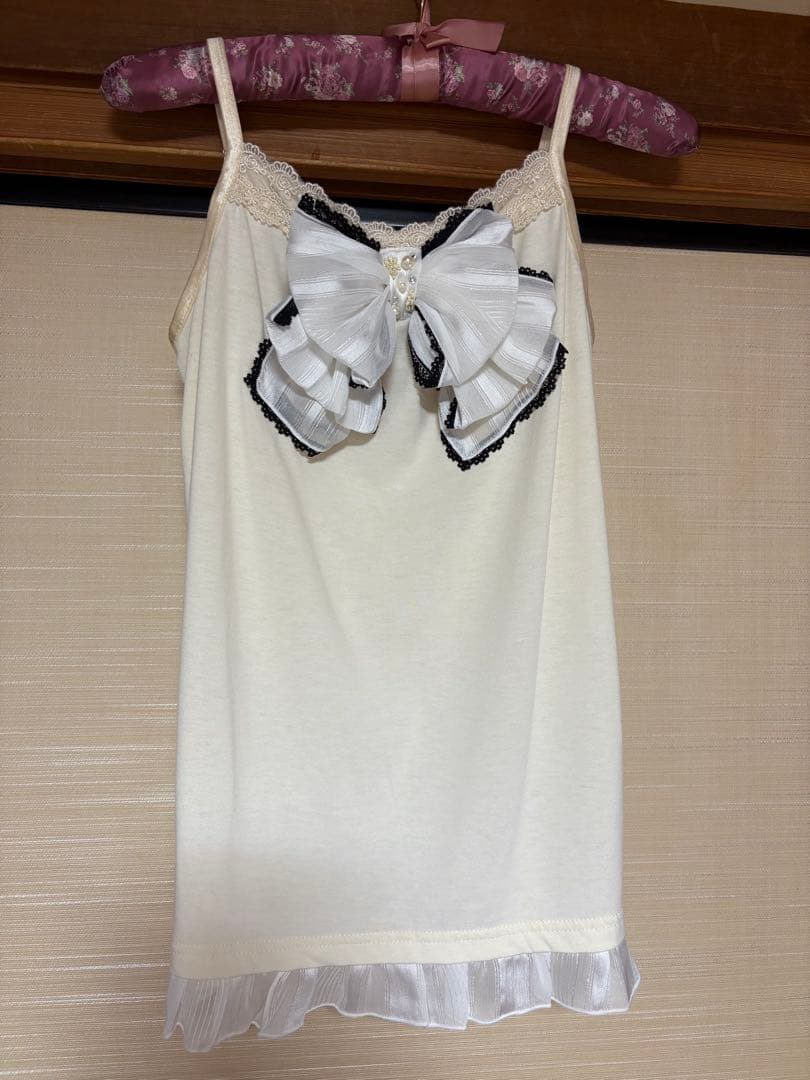 axes femme Big リボンキャミソール