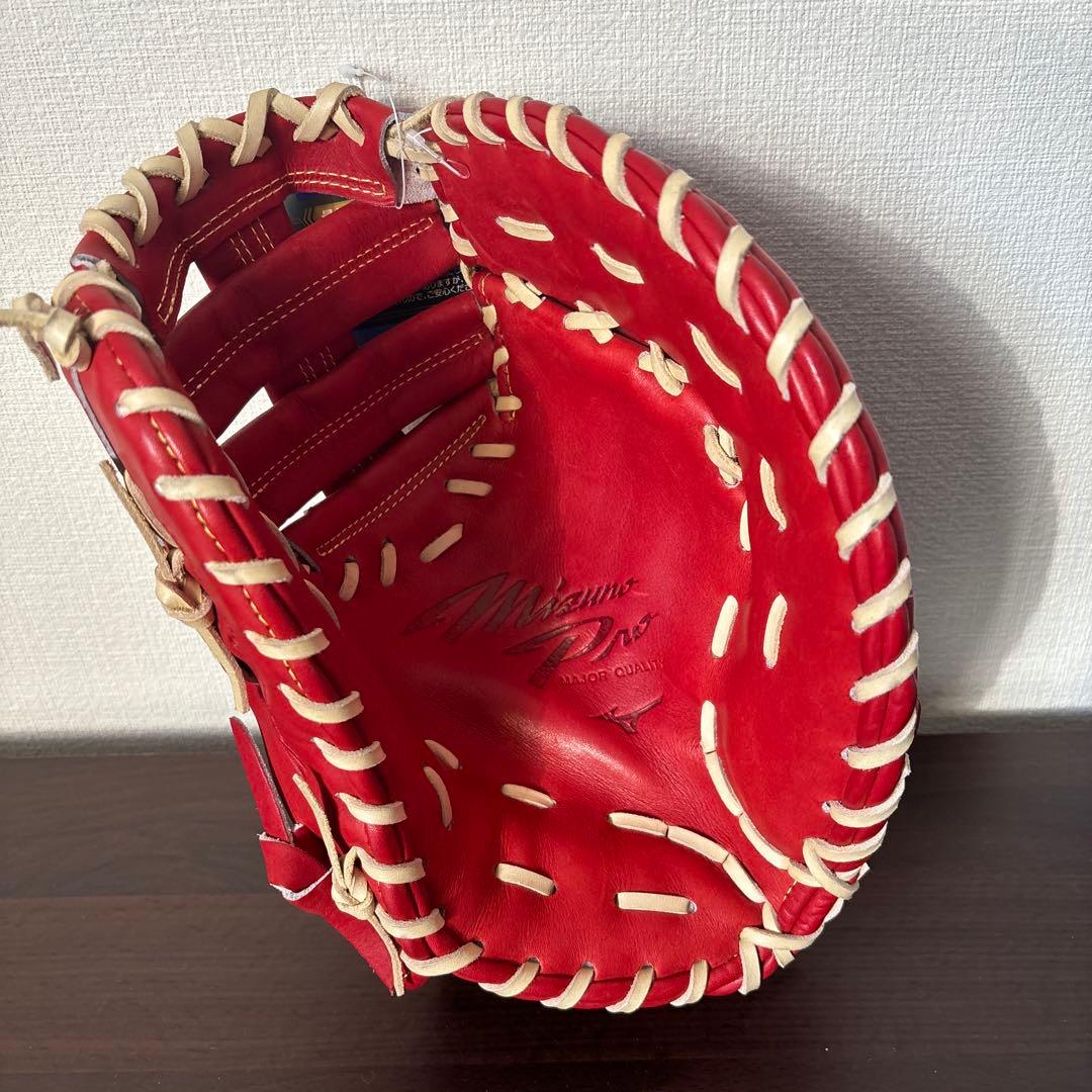ミズノプロ　硬式用　ファーストミット　定価68,200円　クロスウェブ型　グラブ