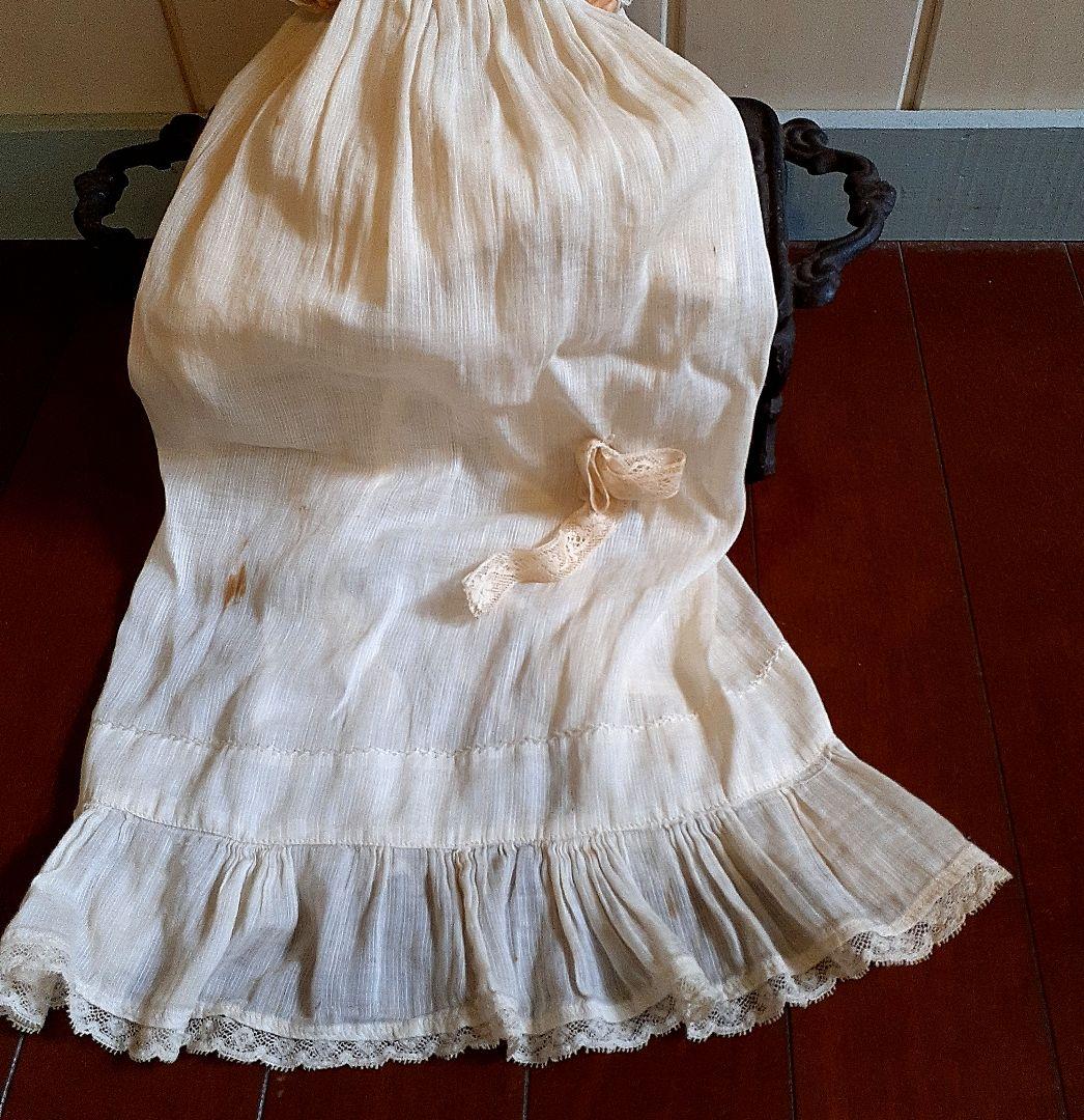 ⭐可愛いです！！目を閉じる！アンティークビスクドール　クッション付き　18