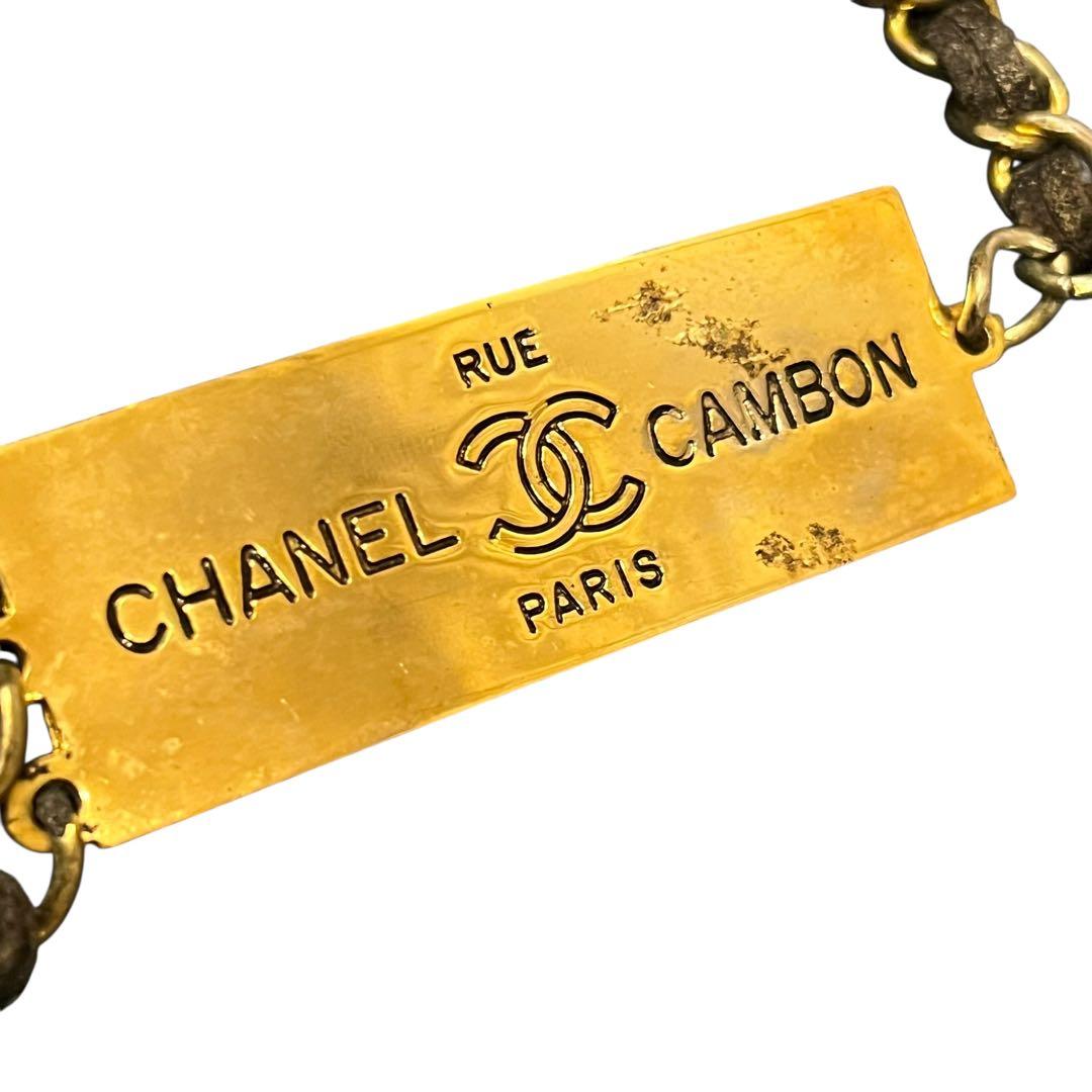 希少品✨シャネル ヴィンテージ チェーンベルト ゴールドプレート ココマーク