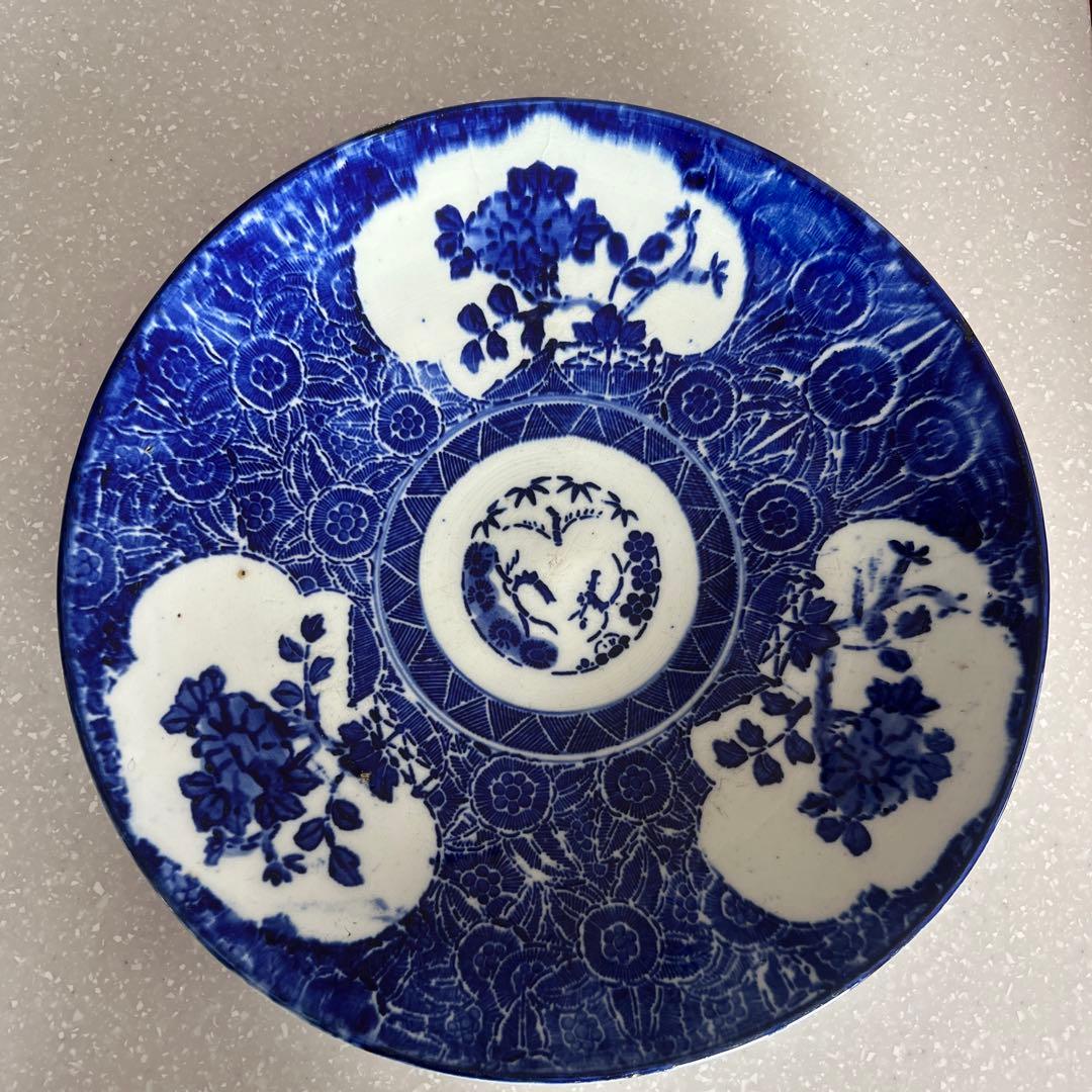 古砥部焼　絵皿