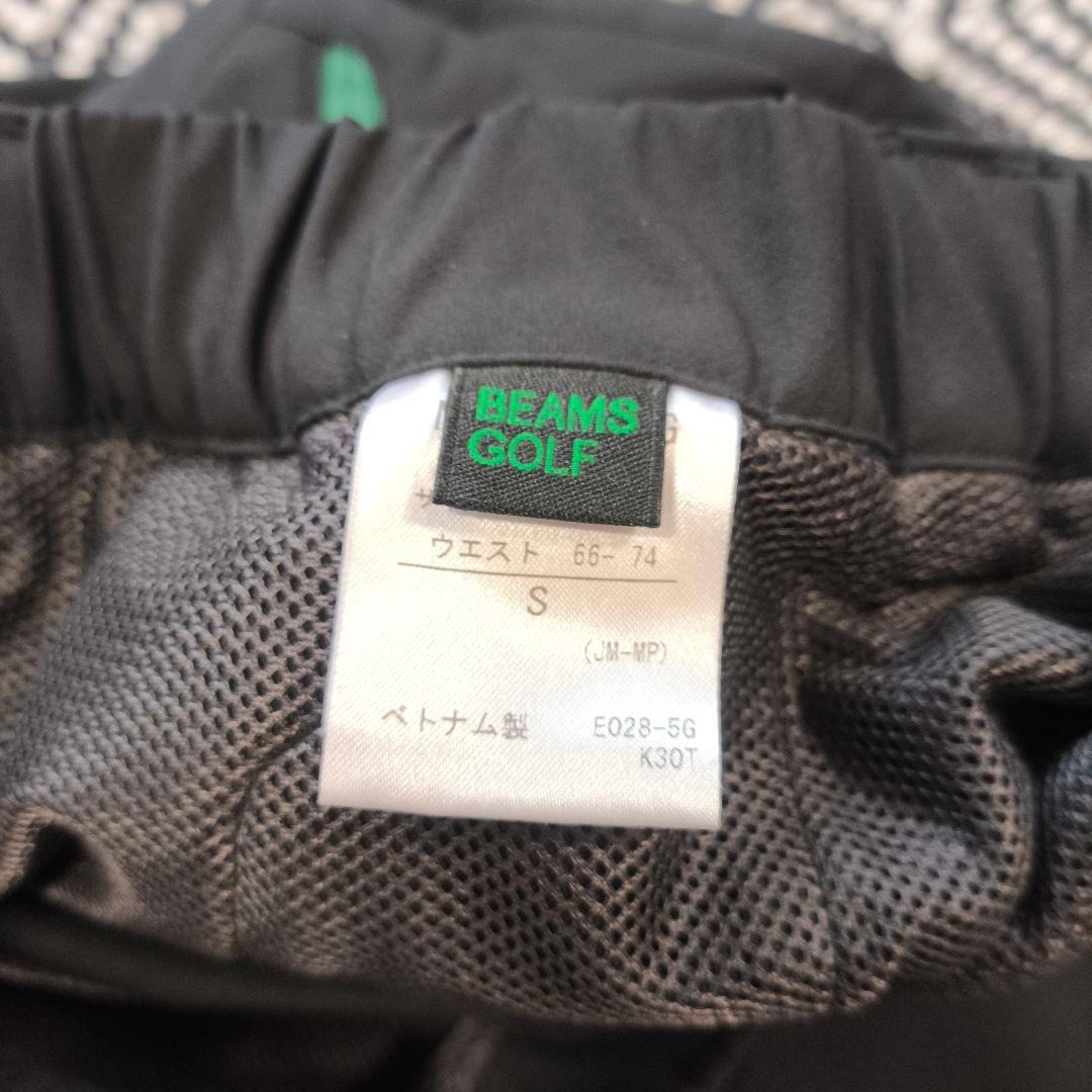 未使用　ビームスゴルフ　マーモット　パンツ　ブラック　グリーン　Sサイズ