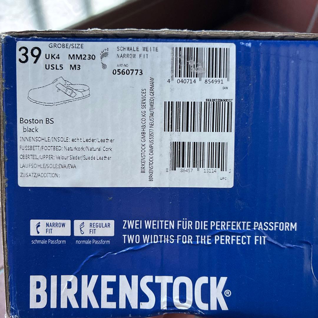 ビルケンシュトック　黒39 25センチ