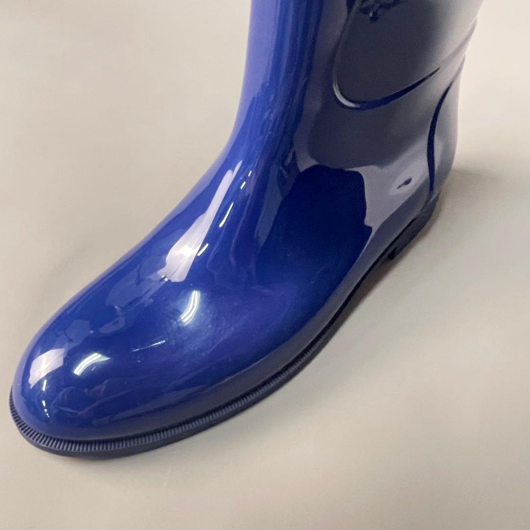 美品ルイ・ヴィトン　レインブーツ　長靴　ネイビーブルー39サイズ