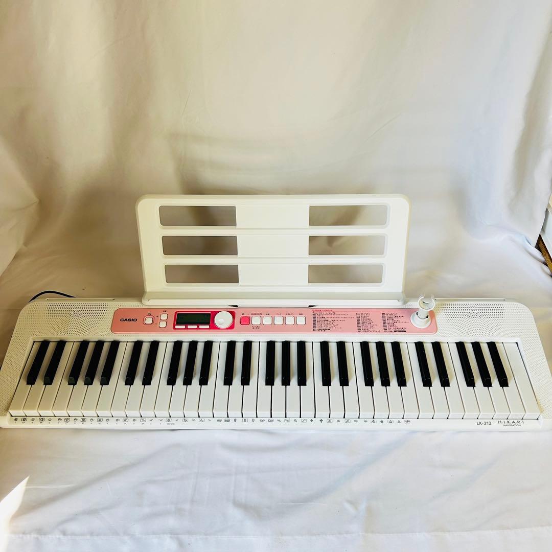 CASIO カシオ キーボード LK-312 光ナビゲーション 61鍵