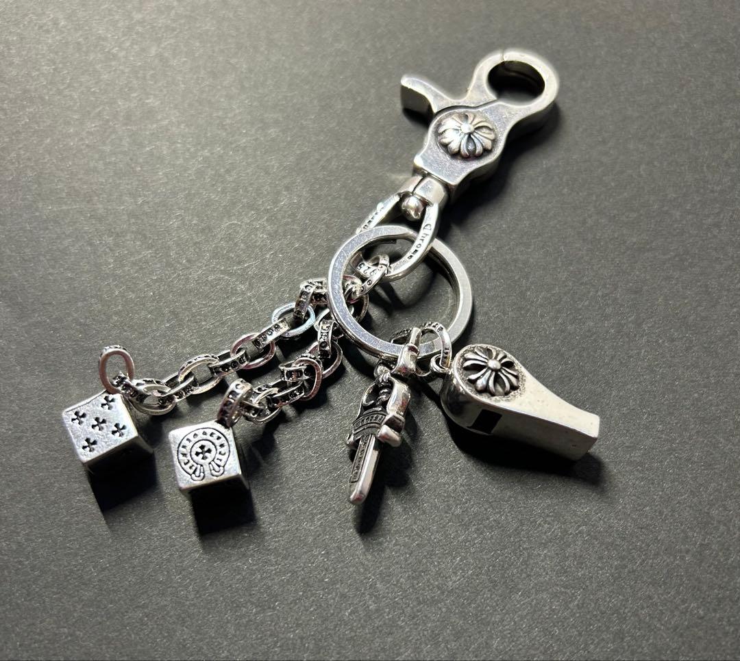 シルバー 925 クロス キーチェーン キーリング キーホルダー