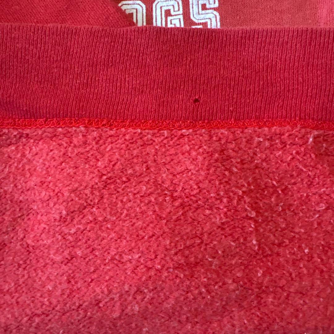 ベルバシーン　ビンテージ　スウェット　ブルドッグ　赤