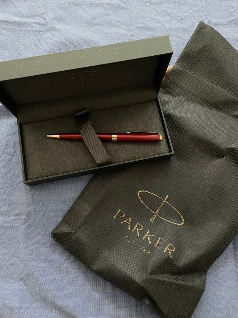 Parker 赤 ボールペン 本体 箱付き