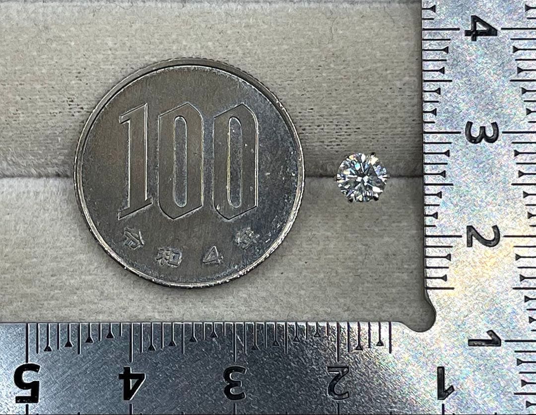 専用JJ256★高級 ダイヤモンド0.4ctプラチナ 片耳ピアスCGLソ付