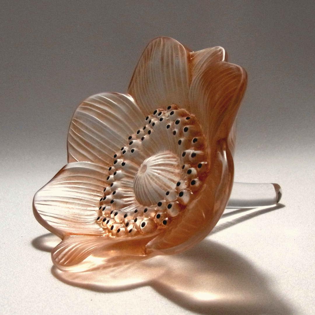 ルネ・ラリック アネモネの花 オブジェ R. LALIQUE