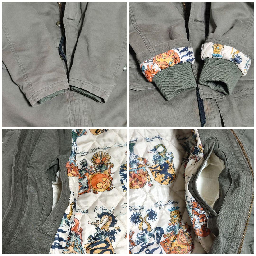 ネイバーフッド モッズコート ミリタリー ジャケット ラクーンファー 秋冬