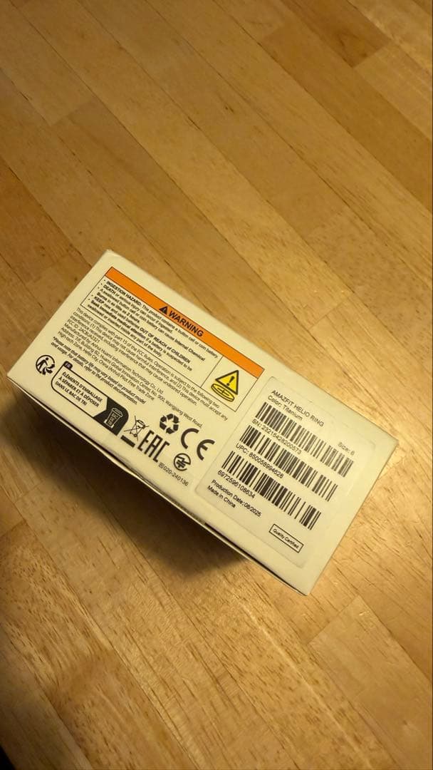 8号 Amazfit Helio Ring スマートリング 軽量 チタン合金