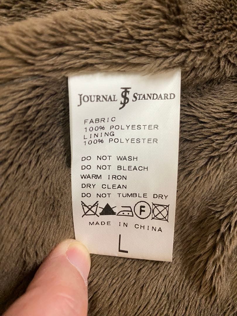 【美品】JOURNAL STANDARD モッズコート Ｌカーキ ボアライナー付
